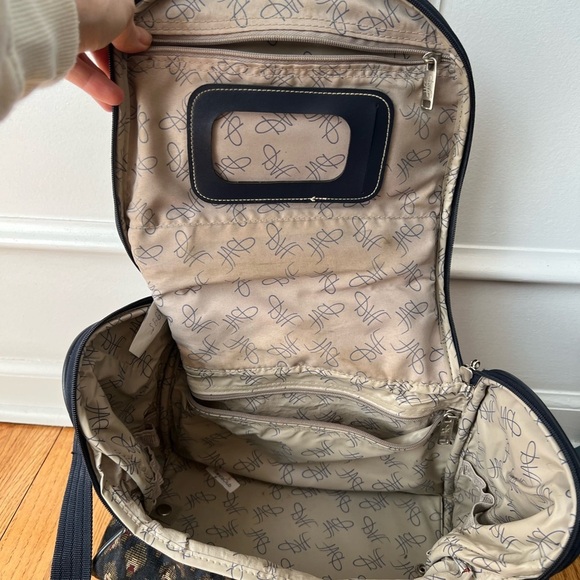 Diane Von Furstenberg Tapestry Print Overnight Travel Cosmetic Bag Vintage - Picture 9 of 10